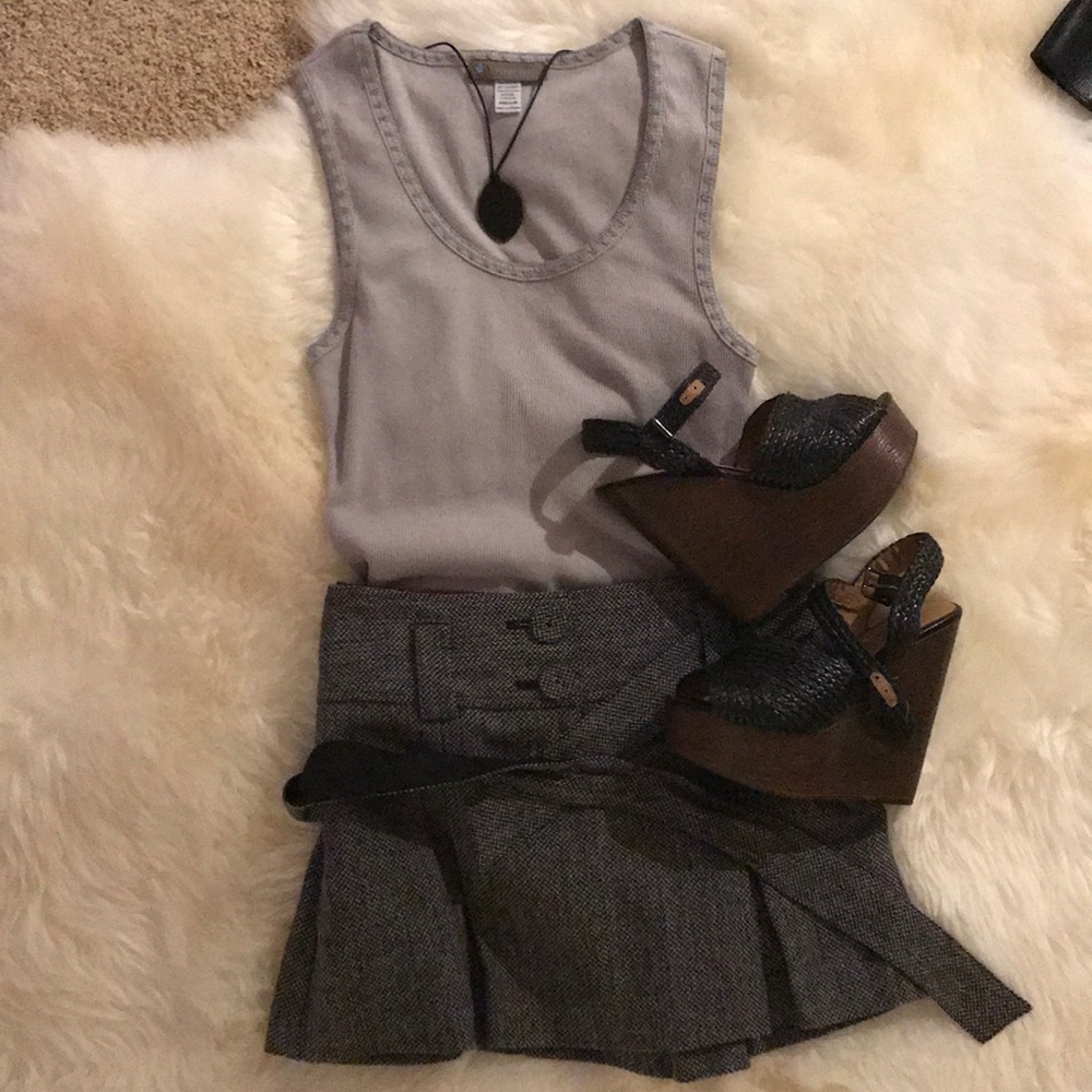 American Eagle outfitters herringbone mini skirt